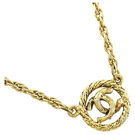 Collier Chanel Coco Mark Doré