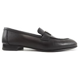 Hermès Hermes Chevre Schuhe Schwarz