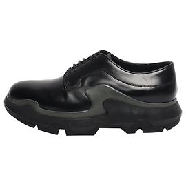 Prada Black platform brogues - EU 39.5 Black