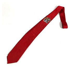 GUCCI (Gucci) Accessorio da completo Unknown Tiger Logo Cravatta in seta e cupro da uomo Rosso Rosso