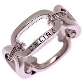 Céline Anillo Celine Diamond para mujer - Oro Blanco Blanco