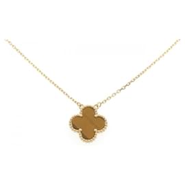 Vintage Alhambra Halskette Van Cleef & Arpels Gelb