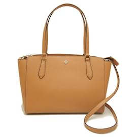 Bolsa Tote Emerson Tory Burch em couro Camel Feminina / Camelo