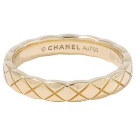 Chanel Coco Crush Collection Mini Ring, Yellow Gold, Ring Size , . (CHANEL ring, Collection) Yellow
