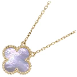 Van Cleef & Arpels Alhambra Necklace Pendant Mother of Pearl Yellow Gold Yellow