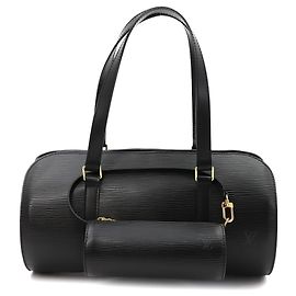 Borsa Louis Vuitton Epi Soufflot, Pelle, Noir (), Hardware Oro. D'oro