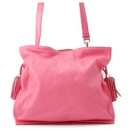 Bolsa de ombro em couro Flamenco LOEWE Rosa