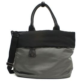 PRADA Borsa Tote da uomo grigia Marrone