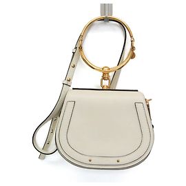 Chloé Nile Women's Leather Handbag,Shoulder Bag white White