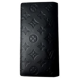 Louis Vuitton Monogram Shadow Portefeuille Brazza Men's Watch Black