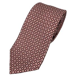 Bulgari Cravatta BVLGARI Octagon Sevenfold, % Seta, Rosa, Uomo Rosa