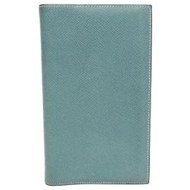 Hermès Hermes Agenda Pocket Size Planerhülle Blue Jean Vision Blau