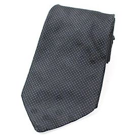 Corbata Gucci de seda, sin usar, estampado de lunares, para hombre. Negro