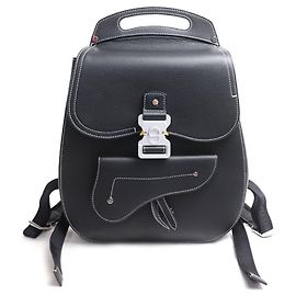 Dior Gallop Saddle Backpack/Daypack, Black, ., Men's Black