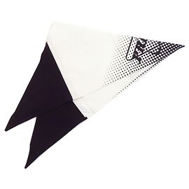 Cachecol/Lenço Prada Triangle Dot, Algodão, Feminino Preto