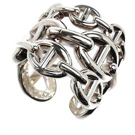 Hermès Hermes Sterling Silver 925 Chaine d'Ancre Enchainée GM Ring Other