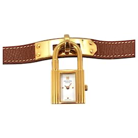Hermès Hermes Kelly Watch, Women's White and Brown Quartz Watch with Padlock Brown
