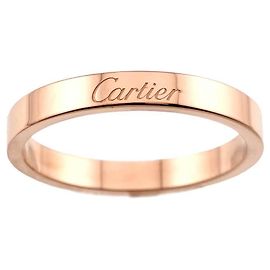 Anello Cartier C de Ring #, largo, PG (Oro Rosa), inciso. Rosa