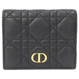 Christian Dior Caro Wallet Black