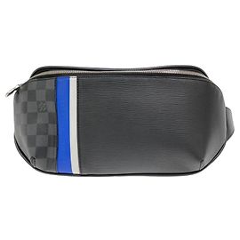Borsa a tracolla Louis Vuitton Epi Damier Graphite Nero