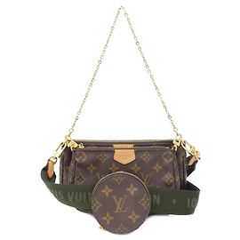Bolso de hombro Louis Vuitton Monogram Multi Pochette Accessoires Caqui