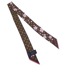 Bufanda Bandeau BB Louis Vuitton Monogram Cherry Blossom (LV x TM) Castaño