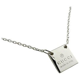 Collar GUCCI, Plata de Ley, Plata, Mujer Plata