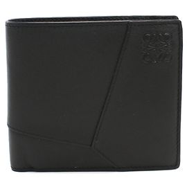 Cartera de monedas con doble cierre LOEWE Puzzle - Hombre Negro Negro