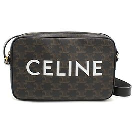 Céline CELINE (Celine) Crossbody Schultertasche . Medium Messenger Triomphe Canvas Herren Braun Braun