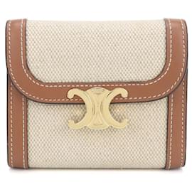 Céline CELINE Cartera Celine fold Small Flap Triomphe Mujer Beige Beige
