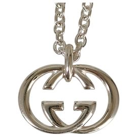 Collana con pendente a catena Interlocking G GUCCI, Argento, Uomo e Donna Argento