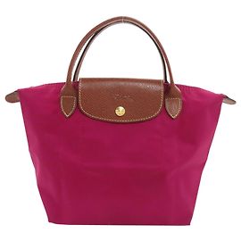 Bolsa de mão Longchamp Le Pliage Nylon para mulher Roxo