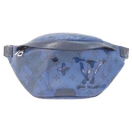 Louis Vuitton Monogram Aqua Garden Discovery Bumbag PM Shoulder Bag Blue