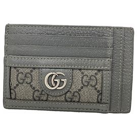Tarjetero gris Gucci Ophidia Castaño