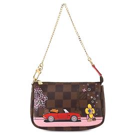 Borsa Louis Vuitton Vivienne Damier Mini Pochette Accessoires Multicolore Damier ebene