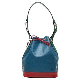Borsa a tracolla Louis Vuitton Epi Noe Tricolor Rosso Blu Altro