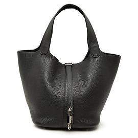 Hermès Hermes Picotin Lock MM Handbag Black