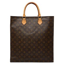 Louis Vuitton Monogram Sac Plat Handtasche Braun