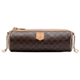 Céline Celine Marron Macadam Toile Enduite Crossbody Marron