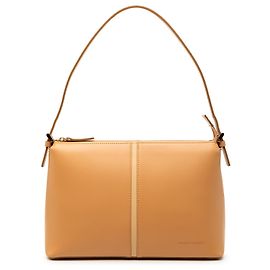Bolsa de ombro em couro marrom Burberry Marrom Caramelo