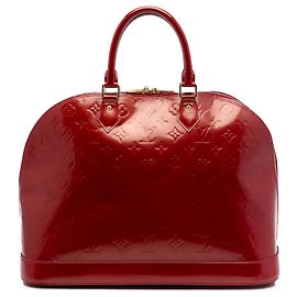 Louis Vuitton Alma GM in monogramma vernis rosso Rosso