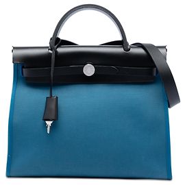 Hermès Blue Toile Herbag Zip 31 Altro