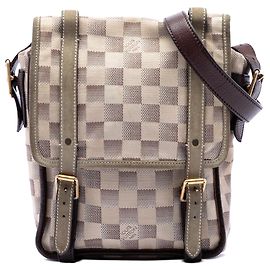 Borsa Messenger Louis Vuitton Beige Damier Lune Trotteur Beige