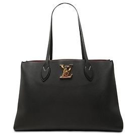 Cabas Lockme en cuir noir Louis Vuitton Noir