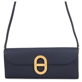 Portefeuille Hermès Blue Epsom Chaine d Ancre To Go Bleu Bleu Marine