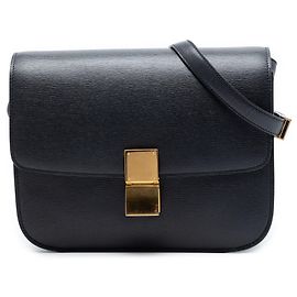 Céline Celine Black Medium Liege Calfskin Classic Box Noir
