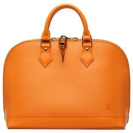 Louis Vuitton Orange Epi Alma PM Laranja
