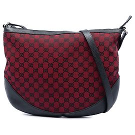 Borsa a tracolla Gucci Red GG Canvas Rosso