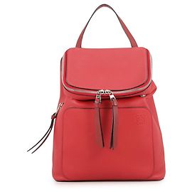 Loewe Goya Small Leather Handbag Red