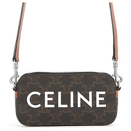 Céline Bolsa de ombro em couro Celine Marrom Castanho escuro